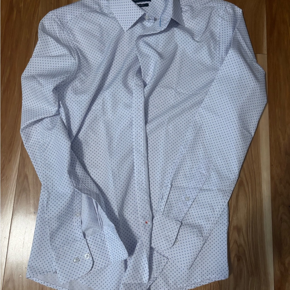 Men's Nautica White Polka Dot Shirt